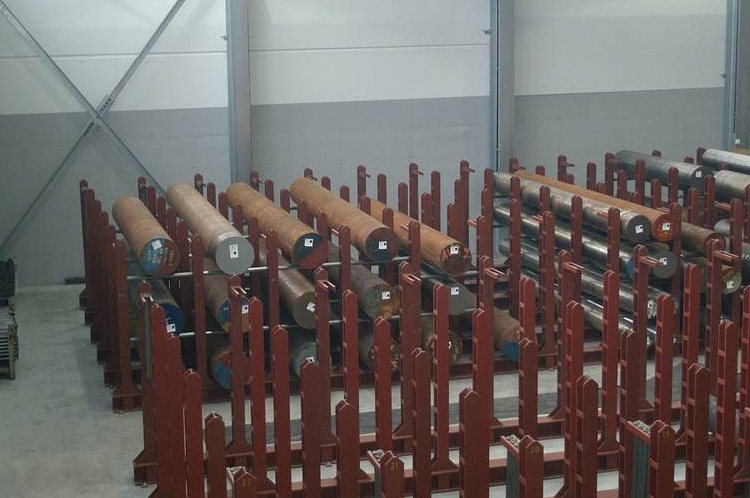 Stahlträger Regalkonstruktion für Rundstahl